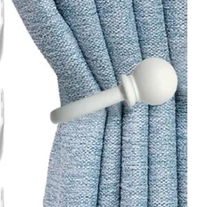⚠️Free Bundle Item- Elegant White Wall Hook Curtain Holder